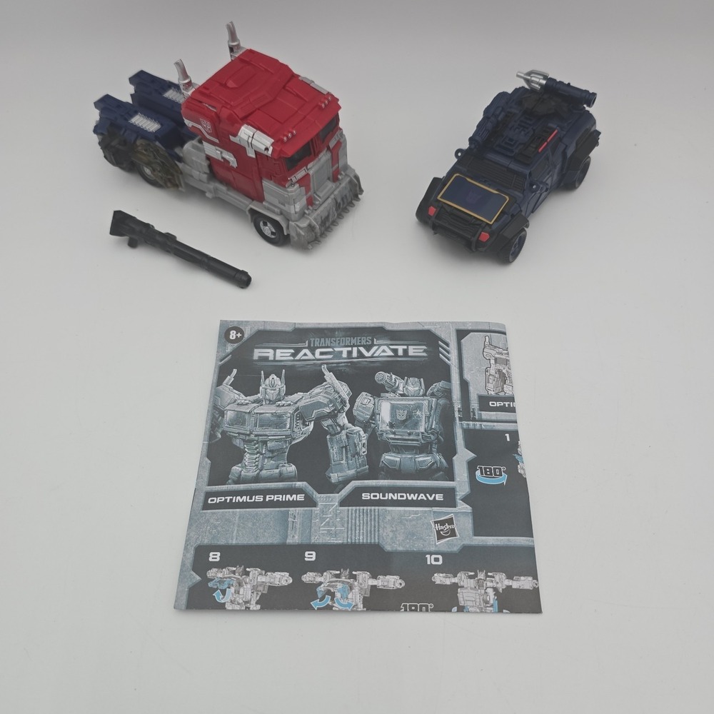 Transformers Reactivate Optimus Prime & Soundwave Complete 2-Pack Hasbro F0384